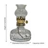 SYALEO Oil Lamp Lantern Classic Chamber Oil Lamp with Wick Clear Crystal Kerosene Lamp Lantern for Indoor Use Emergency Hurricane Lamp Home Lighting Desktop Camping Lamp Tabletop Decor view 4