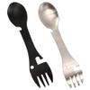 BESPORTBLE 2pcs Multifunctional Outdoor Spork Utensil Spoon Fork and Bottle Opener for Camping Hiking and Travel Compact and Lightweight Design view 1