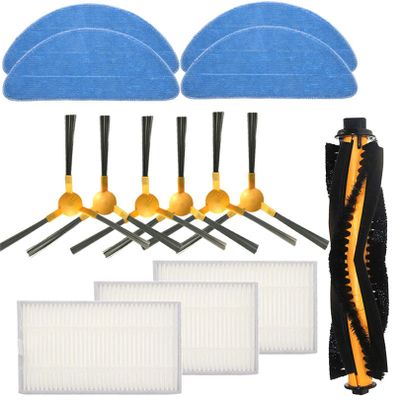 Replacement Parts for Proscenic 800T 830T 820S 830P Robot Vacuum Cleaner, Main Side Brushes Filters Mops Tool Kit (14 Pack)