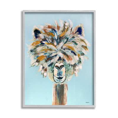 Stupell Industries Fluffy Alpaca Happy Animal Giclee Framed Wall Art, Design by Jen Seeley