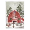Stupell Industries Snowy Country Barn American Flag Wood Wall Art, Design by Laura Konyndyk view 1