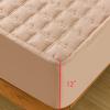 FCLDESHOP Easy Care Fitted Sheet,Thick Quilted Waterproof Bedding Sheets, Bedroom Homestay Guest Room Fitted Sheet Single Double King Size Bed,Beige,150 * 190cm+30cm view 4