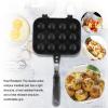 12 Holes Takoyaki Maker, Double Sided Takoyaki Pan Baking, Nonstick Grill Pan Takoyaki Grill Cake Pan, Japanese Octopus Meat Maker for Pancake Cooking Plate view 2