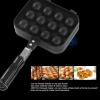 12 Holes Takoyaki Maker, Double Sided Takoyaki Pan Baking, Nonstick Grill Pan Takoyaki Grill Cake Pan, Japanese Octopus Meat Maker for Pancake Cooking Plate view 3