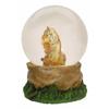 1 Pcs of Forest Jungle Apex Predator Orange Bengal Tiger Glitter Snow Globe 100mm Decor view 2