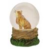 1 Pcs of Forest Jungle Apex Predator Orange Bengal Tiger Glitter Snow Globe 100mm Decor view 3