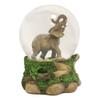 1 Pcs of Grasslands African Bush Elephant Glitter Water Globe Figurine view 2