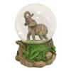 1 Pcs of Grasslands African Bush Elephant Glitter Water Globe Figurine view 3