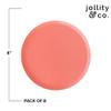 Jollity & Co Shade Dessert Plates - Cantaloupe Coral Orange Paper Plates - Pack of 8 Cake Plates Disposable - Party Plates for Baby Showers, Anniversaries, Summer Parties, Birthday Decorations view 2