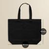 Carrywell Canvas Tote Bags Black 6-Pack, Not-Made In China, 15"x18.5" Reusable Cotton Shopping Bag, Durable 13oz Organic Cloth w/Handles view 4