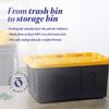 HOMZ 4-Pack Durabilt Tote, Heavy Duty Plastic Storage Bins with Lids, 27 Gallon, Black/Yellow - Stackable Organizing Containers for Home, Garage, and Shed view 3