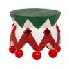 Kurt Adler 4-Inch Hollywood Red, White and Green Glittered Nutcracker Base view 2