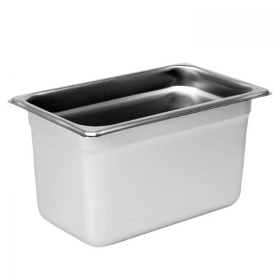 TrueCraftware- Quarter Size 6" Deep Stainless Steel Anti-Jamming Steam Table Pan 22 Gauge- Chafing Steam Table Pans Catering Food Storage Metal Hotel Pan for Restaurant Events Catering Use