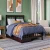 AFI, Tahoe Full Platform Bed with Matching Footboard & Set of 2 Under-Bed Storage Drawers, Espresso view 2