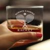 Bevvee Causing A Racket - Whiskey Rocks Glass - Funny Tennis Themed Decor and Gifts - 10.25 Oz Glasses view 3
