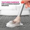 Sink Topper Bathroom Counter Cover & Storage Saver, Foldable Silicone Mat for Hot Tools, Hair Styling & Makeup, Beauty Brush Cleaning Mat, RV Camper Sink Cover & for Small Spaces (Standard Silver) view 2