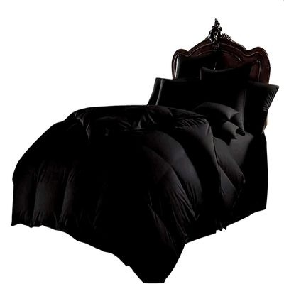 RESTURA Oversized Queen Comforter Set Cotton 1000 TC Taupe 500 GSM Comforter Set (Comforter + 4 Pillowcases) Comforter for Oversized Queen Size Bed