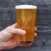Bevvee Causing A Racket - Pint Glass for Beer - Funny Tennis Themed Decor and Gifts - 16 Oz Glasses view 4