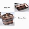 NOBRIM Bathroom Accessory Bathroom Accessories Set 5-Piece, Resin Vintage Toiletries Soap Dispenser, Soap Dish, Tumbler, Toothbrush Holder, Cotton Swab Box Bathroom Wash Set view 4