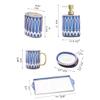 NOBRIM Bathroom Accessory Ceramics Bathroom Accessories Set 6-Piece Bathroom Wash Set Soap Dispenser Toothbrush Holder Toothbrush Cup Soap Dish Tray Sets Bathroom Wash Set view 2