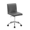 Best Master Furniture Adjustable and Swivel Leather Office Chair Grey view 1