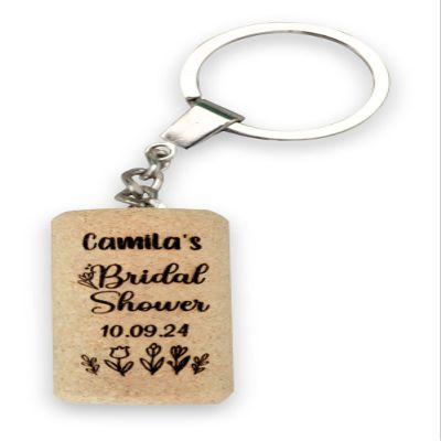 Bridal shower favors for guests - Bridal shower Favor Keychain - Personalized bridal shower gift