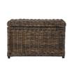 Eyely MPH9002A Gabriel 30" Wicker Storage Trunk, Rattan-Sarang Buaya, Coastal for Kitchen, Living room, Flat Storage, 20 lb Weight Capacity, Brown view 4