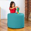 Jaxx Mallo Modular Pouf Classroom Bean Bag Seat, Premium Vinyl - Turquoise view 3