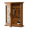 Tnfeeon Retro Wall Key Box Floating Decorative Key Cabinet Shelf Wall Mount with Key Hooks and Key Holder (Brown) view 1