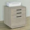 Coaster Home Furnishings - Loomis - Engineered Wood & Veneer - 3-Drawer Modern File Cabinet with Drawer Pulls and Euro Glides - Home Office - Whitewashed Gray - 805882 view 2