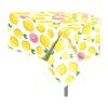 2 Pcs Lemon Plastic Tablecloth, Lemon Summer Table Cover Lemon Disposable Rectangle Table Cover Yellow Lemon Waterproof Table Cloth for Summer Lemon Party Summer Fruit Party Picnic Decor, 54 x 87 Inch view 1