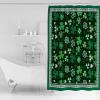 TocaHome Waterproof Shower Curtain for Bathroom with Hooks,St.Patrick's Day Green Shamrock Clover Polyester Fabric Shower Curtain Sets Machine Washable Bath Curtain, 60 x 72 inch view 2