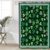 TocaHome Waterproof Shower Curtain for Bathroom with Hooks,St.Patrick's Day Green Shamrock Clover Polyester Fabric Shower Curtain Sets Machine Washable Bath Curtain, 60 x 72 inch view 4
