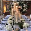 Generic 39" Clear Crystal Glass 10-Arm Round Taper Candelabra view 1