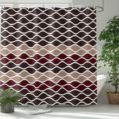TocaHome Waterproof Shower Curtain for Bathroom with Hooks,Geometric Moroccan Tile Pattern Textured Modern Art Polyester Fabric Shower Curtain Sets Machine Washable Bath Curtain, 72 x 78 inch