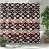 TocaHome Waterproof Shower Curtain for Bathroom with Hooks,Geometric Moroccan Tile Pattern Textured Modern Art Polyester Fabric Shower Curtain Sets Machine Washable Bath Curtain, 72 x 78 inch view 1