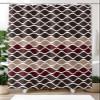 TocaHome Waterproof Shower Curtain for Bathroom with Hooks,Geometric Moroccan Tile Pattern Textured Modern Art Polyester Fabric Shower Curtain Sets Machine Washable Bath Curtain, 72 x 78 inch view 2