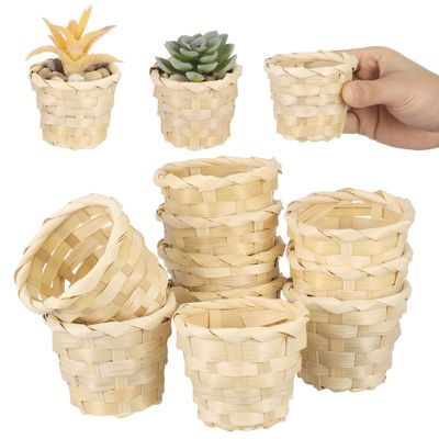 DOITOOL 20-Pack Mini Woven Baskets, Craft Basket for Desktop Organization