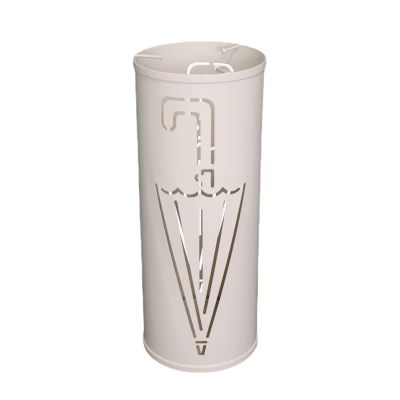 PPGE Umbrella Rack for Entryway, Creative Umbrella Bucket, Home Umbrella Storage Stands for Long Umbrella, Short Umbrella and Folding Umbrella, Free Standing Umbrella Holders for Office (Color:White)