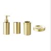 NOBRIM Bathroom Accessory Gold Bathroom Amenities Wash Set 5-Piece Soap Dispenser Toothbrush HolderSoap Dish Tumbler Stainless Steel Bathroom Accessories Sets Bathroom Wash Set view 1