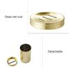NOBRIM Bathroom Accessory Gold Bathroom Amenities Wash Set 5-Piece Soap Dispenser Toothbrush HolderSoap Dish Tumbler Stainless Steel Bathroom Accessories Sets Bathroom Wash Set view 3