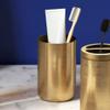 NOBRIM Bathroom Accessory Gold Bathroom Amenities Wash Set 5-Piece Soap Dispenser Toothbrush HolderSoap Dish Tumbler Stainless Steel Bathroom Accessories Sets Bathroom Wash Set view 4