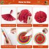 29 PCS Cinco De Mayo Decorations, Cinco De Mayo Tablecloth Fiesta Banner Paper Fans Paper Poms Mexican Birthday Cinco De Mayo Party Decorations for Wall Hanging Home Decor Fiesta Party Supplies view 3