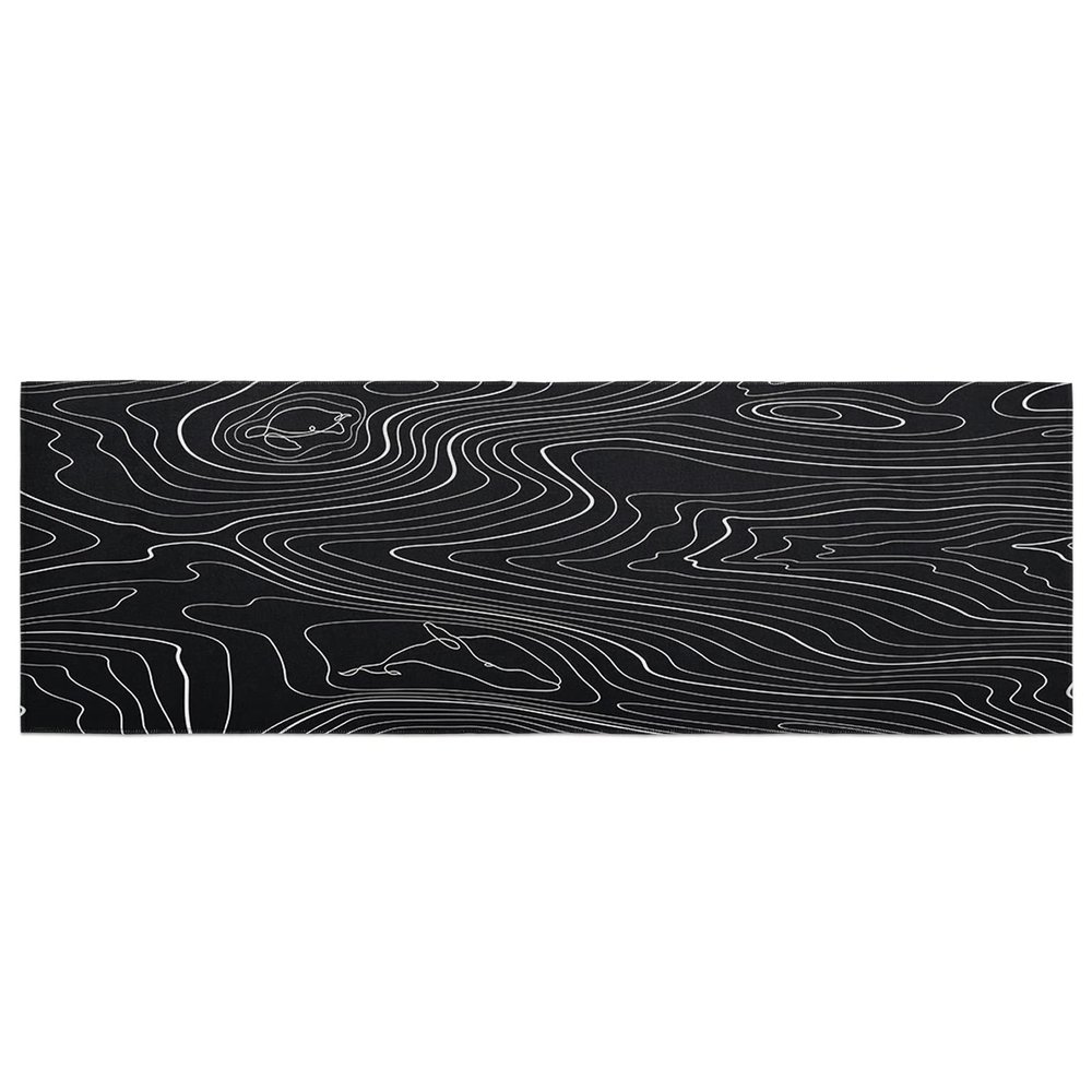 Black Abstract Bathroom Runner Rug Bathmat Soft Bath Shower Bathtub Kitchen Door Mat, Washable Floor Doormat Area Carpet for Bedroom Laundry Room Hallway, Modern Geometric Minimalist Stripes 24"x71"