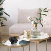 Jlong Wood Knot Decor Chain Link Modern Farmhouse Boho Coffee Table Accent view 3