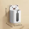 ROHNES Personalized Bear Shape Tissue Box Cover Wall-Mounted Tissue Cover Storage Tissue Box Holder 14x25x9 cm/5.5x9.8x3.5 in view 2