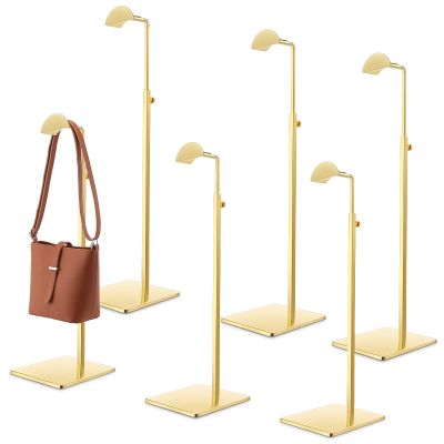 Maitys 6 Pack Gold Adjustable Purse Display Stands Stainless for Handbags