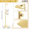 Maitys 6 Pack Gold Adjustable Purse Display Stands Stainless for Handbags view 2