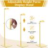 Maitys 6 Pack Gold Adjustable Purse Display Stands Stainless for Handbags view 3