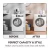 2 Pcs Glass Liquid Laundry Detergent Dispenser, Half Gallon Laundry Soap Dispenser for Laundry Room (64 oz. Each), Laundry Detergent Bottles with Pump Dispenser -Includes Labels, Funnel, Measuring Cup view 3